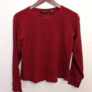 Eddie Bauer red long sleeve shirt